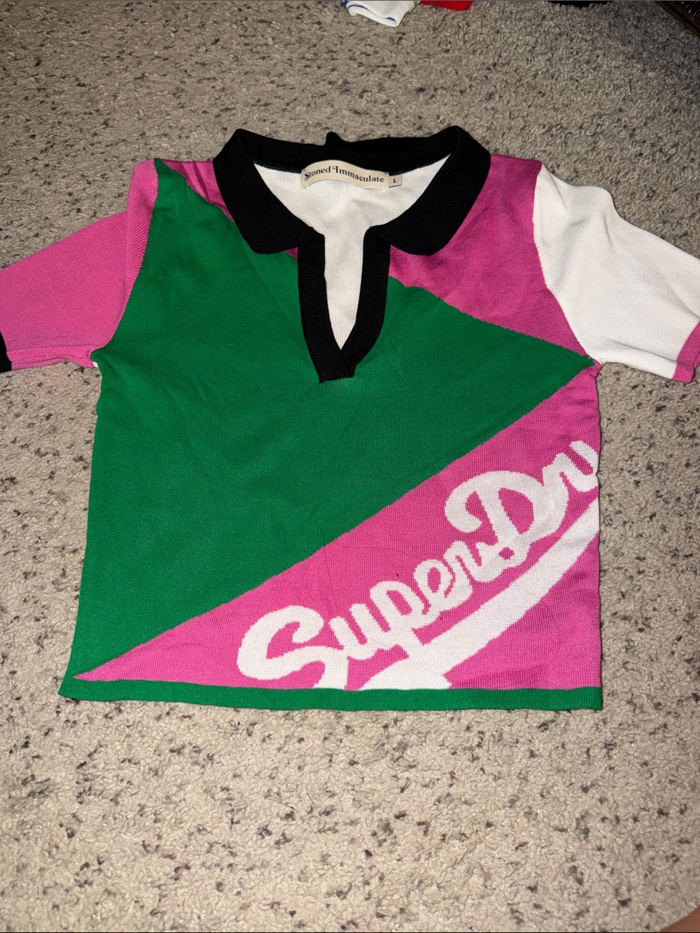 Stoned Immaculate Super Dry Polo Sweater Top